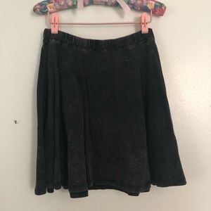 Acid wash skater skirt